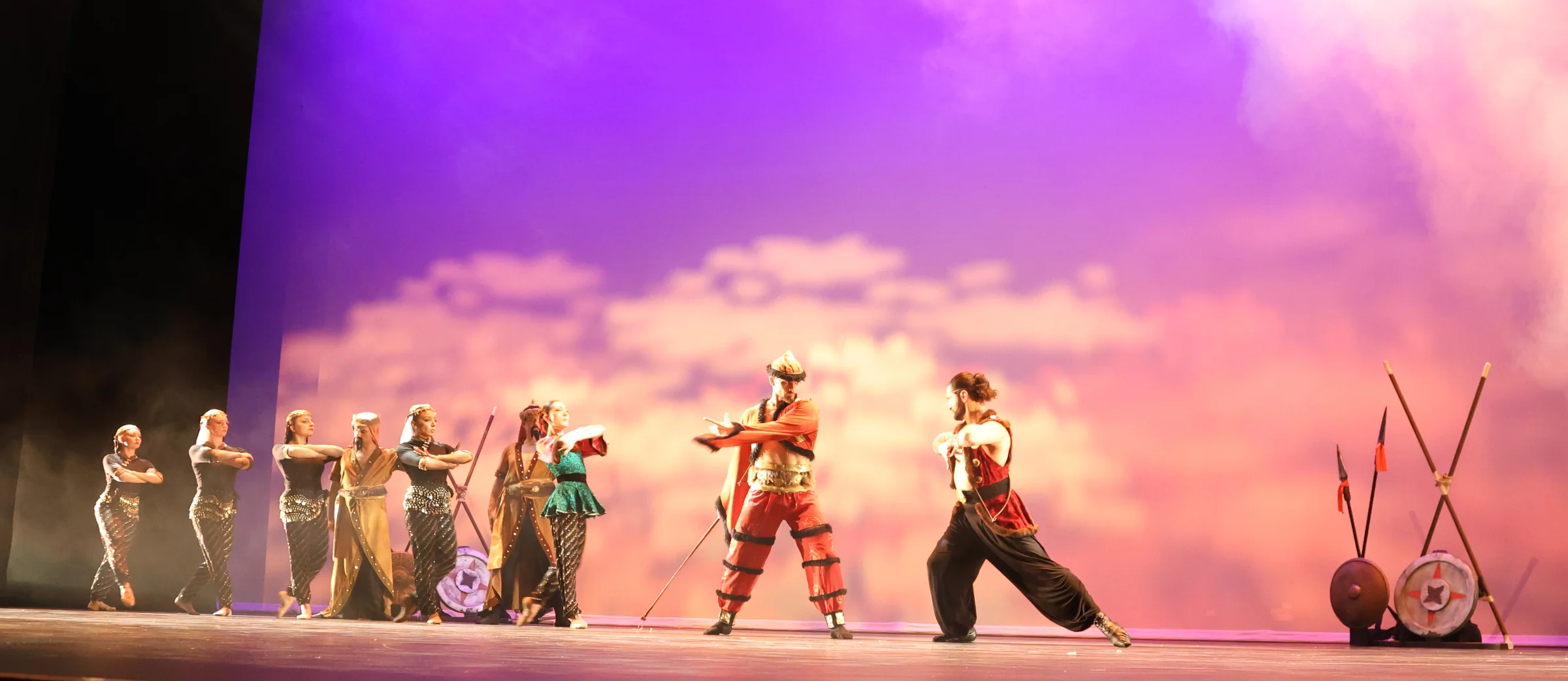 Pacific Ballet Theatre dancers performing the Polovtsian Dances from Prince Igor